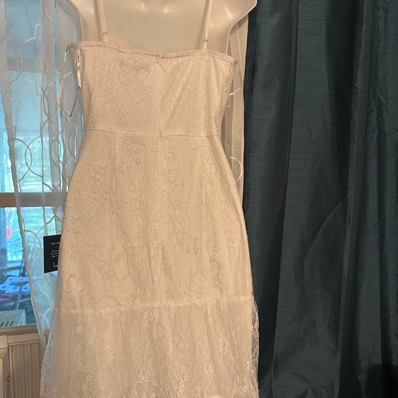 Lulu's Ivory Lace Dress - Picture 1 of 5